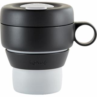 Cestovný hrnček MUG TO GO, 350 ml, sivá, Lékué