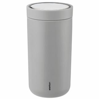 Cestovný hrnček TO GO CLICK 200 ml, jemná svetlošedá, Stelton