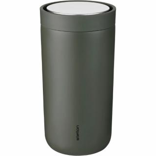 Cestovný hrnček TO GO CLICK 200 ml, tmavozelený, Stelton