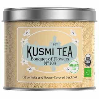 Čierny čaj BOUQUET OF FLOWERS N°108, 100 g sypaný čaj, Kusmi Tea