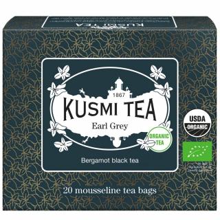 Čierny čaj EARL GREY, 20 vrecúšok čaju, Kusmi Tea