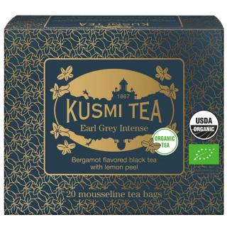 Čierny čaj EARL GREY INTENSE, 20 vrecúšok  čaju, Kusmi Tea