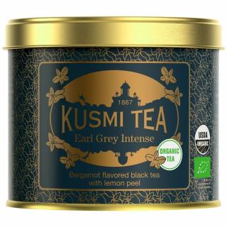 Čierny čaj EARL GREY INTENSE, plechovka sypaného čaju 100 g, Kusmi Tea