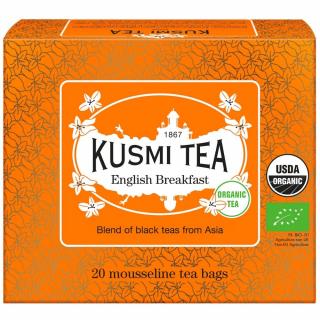 Čierny čaj ENGLISH BREAKFAST 20 vrecúšok čaju, Kusmi Tea