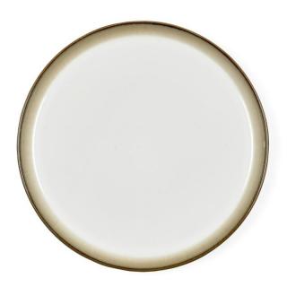 Dezertný tanier 21 cm, sivá/krémová, Bitz