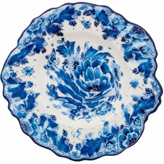 Dezertný tanier DIESEL CLASSICS ON ACID DELF ROSE 21 cm, modrá, porcelán, Seletti