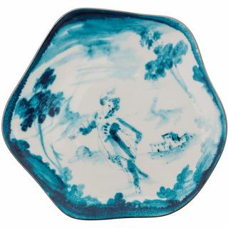 Dezertný tanier DIESEL CLASSICS ON ACID FIORENTINO 21 cm, modrá, porcelán, Seletti