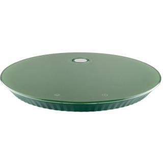 Digitálna kuchynská váha PLISSÉ 27 cm, zelená, plastová, Alessi
