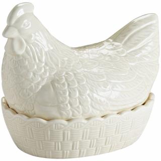 Dóza na potraviny MOTHER HEN 21 cm, biela, kamenina, Mason Cash