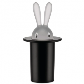 Držiak na zubné špáradlá MAGIC BUNNY, čierna, Alessi