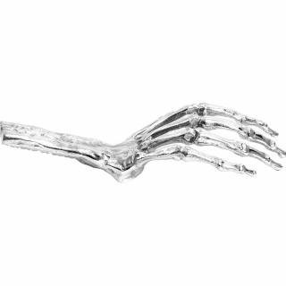 Figúrka WUNDERKAMMER SKELETON HAND 24 cm, strieborná, hliník, Seletti