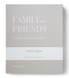 Fotoalbum FAMILY AND FRIENDS, strieborná, Printworks