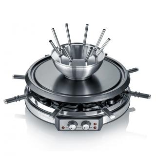 Gril Raclette a fondue set 2v1 RG 2348 Severin silver