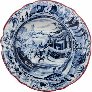 Hlboký tanier DIESEL CLASSICS ON ACID ARABIAN 25 cm, modrá, porcelán, Seletti