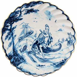 Hlboký tanier DIESEL CLASSICS ON ACID DELFINO 25 cm, modrá, porcelán, Seletti