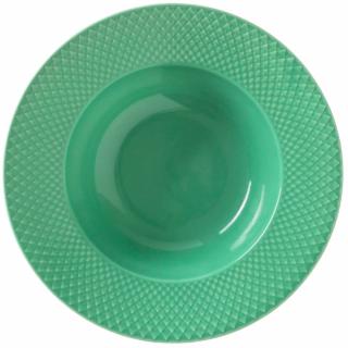 Hlboký tanier RHOMBE 25 cm, zelený, Lyngby