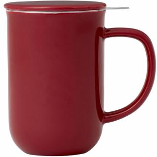 Hrnček s infuzérom na čaj MINIMA 500 ml, červená, Viva Scandinavia