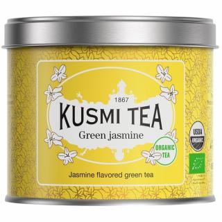 Jazmínový zelený čaj, plechovka sypaného čaju 90 g, Kusmi Tea