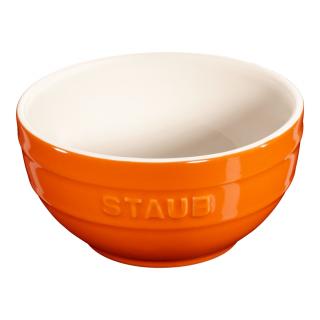 Jedálenská miska 400 ml, oranžová, keramika, Staub