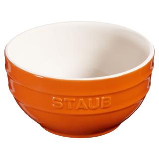 Jedálenská miska 700 ml, oranžová, keramika, Staub