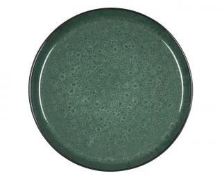 Jedálenský tanier 27 cm, čierna/zelená, Bitz