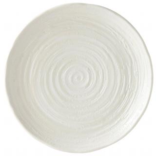 Jedálenský tanier WHITE SPIRAL MIJ 29,5 cm, biela