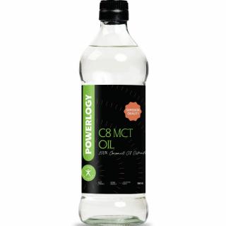 Kokosový olej C8 MCT 500 ml, Powerlogy