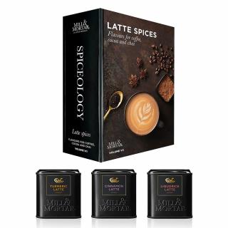 Korenie LATTE SPICES, sada 3 ks, Mill & Mortar