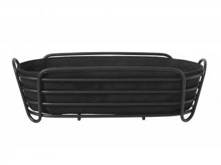 Košík na pečivo DELARA L, 30 cm, oválny, čierny, Blomus