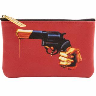 Kozmetická taška TOILETPAPER REVOLVER 15,5 x 9,5 cm, červená, Seletti