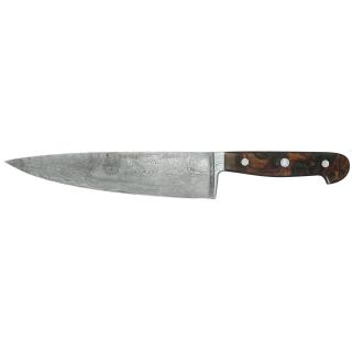 Kuchársky nôž DAMASCUS 21 cm, hnedý, Güde