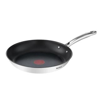 Nepriľnavá panvica DUETTO+ G7320634 28 cm, nehrdzavejúca oceľ, titán, Tefal