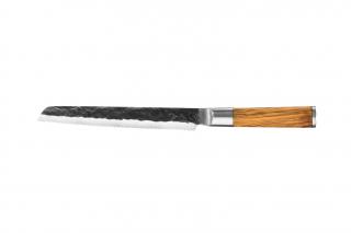Nôž na chlieb OLIVE 20,5 cm, rukoväť z olivového dreva, Forged