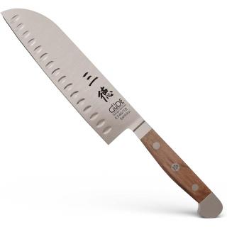 Nôž Santoku ALPHA OAK 18 cm, hnedý, Güde