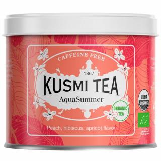 Ovocný čaj AQUA SUMMER, plechovka sypaného čaju 100 g, Kusmi Tea