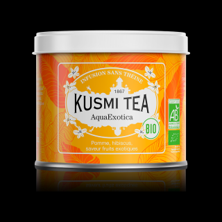 Ovocný čaj AQUAEXOTICA, plechovka sypaného čaju 100 g, Kusmi Tea