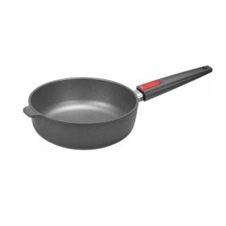 Panvica na soté TITANIUM NOWO 24 cm, na indukciu, odnímateľná rukoväť, titánová, WOLL