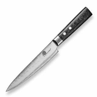 Plátkovací nôž CARBON FRAGMENT 17 cm, čierna, Dellinger