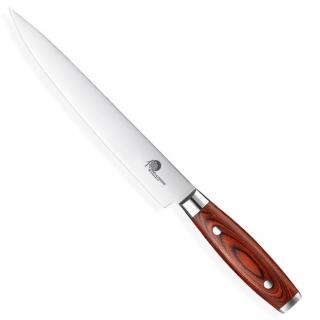 Plátkovací nôž GERMAN PAKKA WOOD 20 cm, hnedá, Dellinger