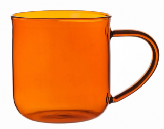 Pohár na čaj EVA MINIMA 400 ml, oranžová, sklo, Viva Scandinavia