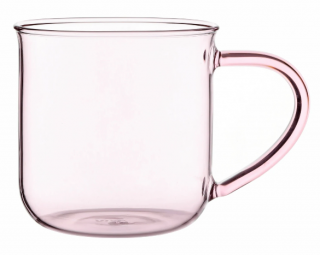 Pohár na čaj EVA MINIMA 400 ml, ružová, sklo, Viva Scandinavia
