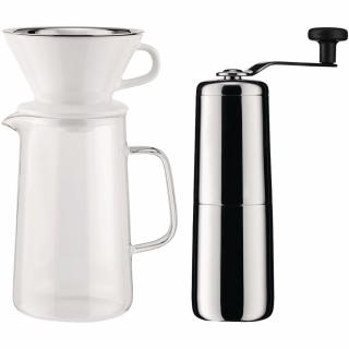 Pomalý kávovar SLOW COFFEE, s mlynčekom na kávu, Alessi