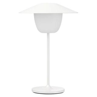 Prenosná stolová lampa ANI MINI 21 cm, LED, biela, hliník, Blomus