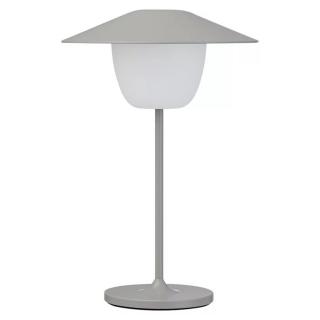 Prenosná stolová lampa ANI MINI 21 cm, LED, satelitná sivá, hliník, Blomus