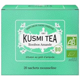 Rooibos čaj AMANDE, sada 20 ks mušelínových vreciek, Kusmi Tea