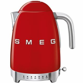 Rýchlovarná kanvica s reguláciou teploty KLF04RDEU 1,7 l, červená, Smeg