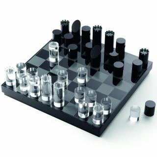 Šach YAP 28 cm, čierny, sklo, Philippi