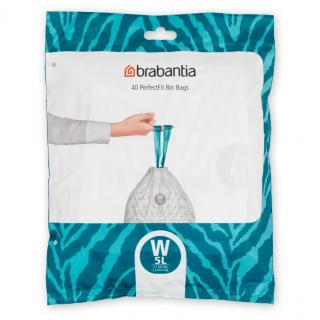 Sáčky do odpadkového koša W PERFECTFIT 5 l, 40 ks, Brabantia