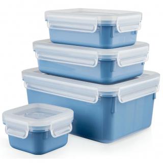 Sada nádob na skladovanie potravín MASTER SEAL COLOUR EDITION N1030810, 4 ks, modrá, Tefal