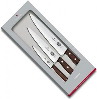 Sada nožov, 3 ks, 12/19/22 cm, rukoväte z palisandru, Victorinox